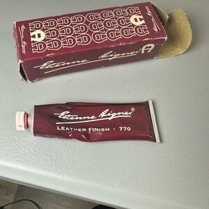 Etienne Aigner Deep Red Leather Finish Tube